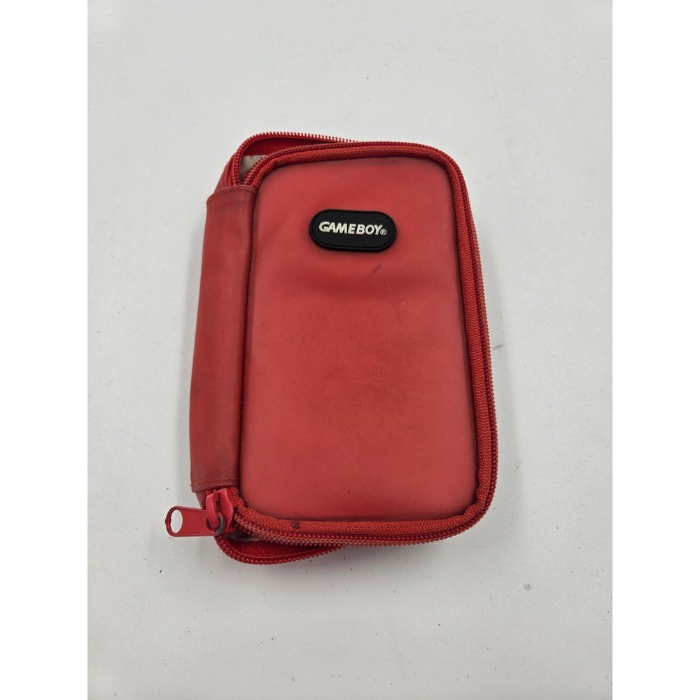 Vintage Nintendo GameBoy Red Carrying Case Travel Pouch Belt Loop BD&A Retro